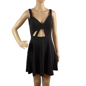 NBD x Naven Twins Trax Fit & Flare Mini Dress Size S Black